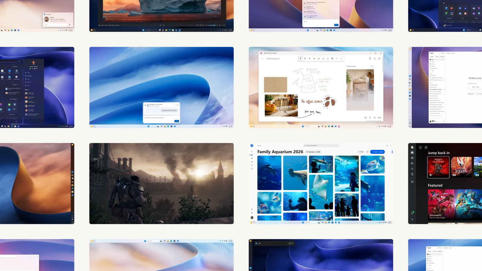 Imagem oficial da Microsoft sobre as novidades do Windows 11