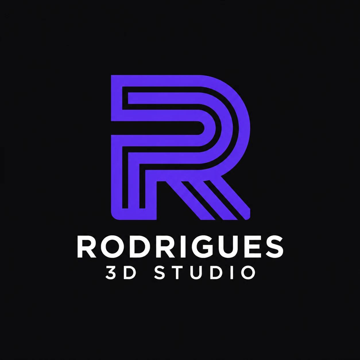 Logo oficial de Rodrigues 3D Studio