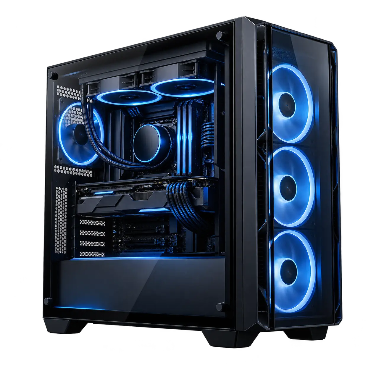 Ilustração conceitual de tecnologia e computadores