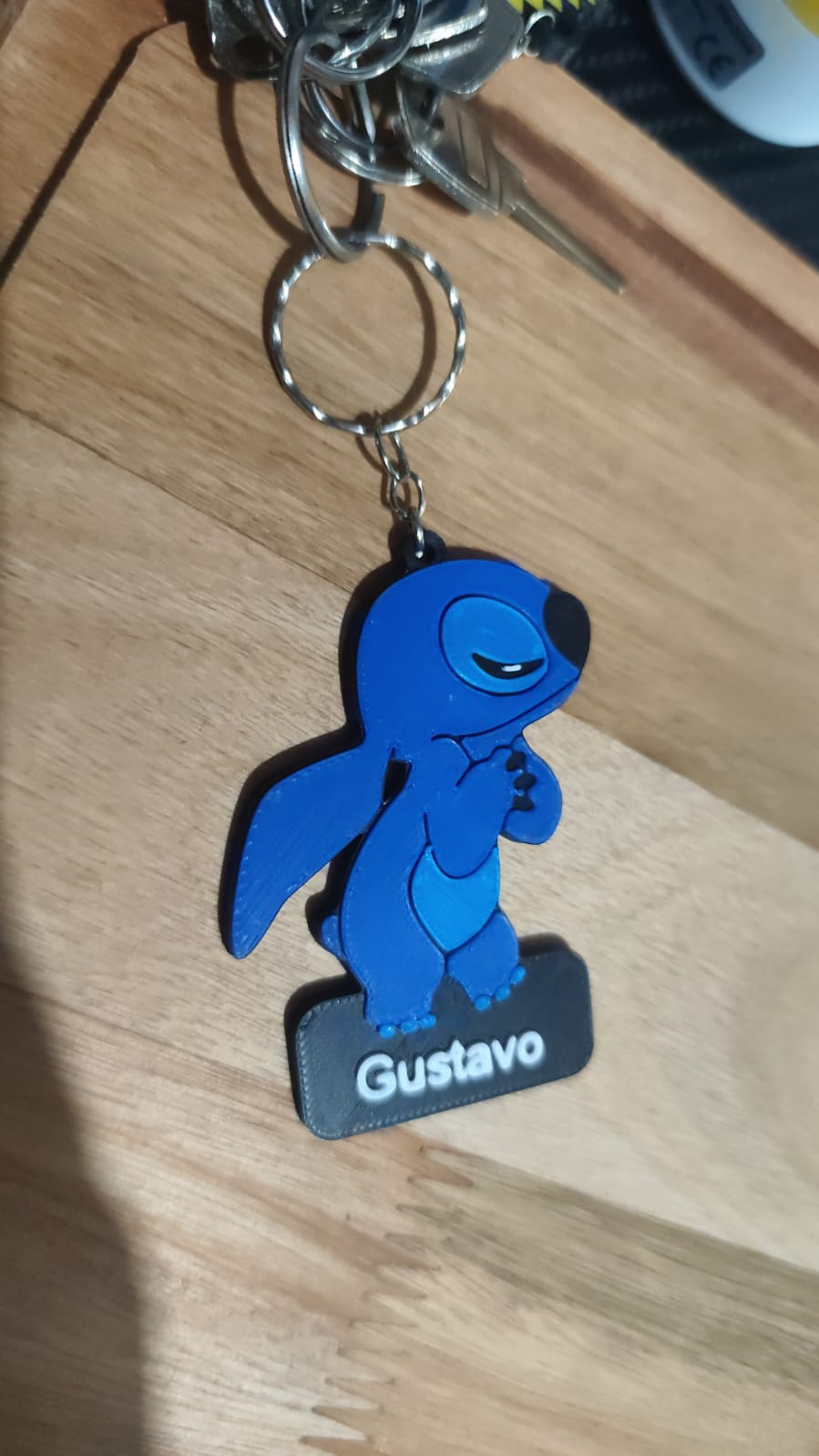 Chaveiros personalizados — imagem de referência publicada no site Rodrigues 3D Studio